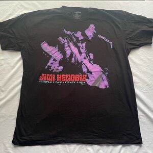 Jimi Hendrix Purple Haze Shirt Mens XL Foxey Lady Black T-Shirt